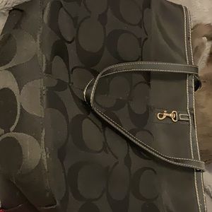 Black vintage coach bag